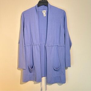 Chico's Soft Blue Knit Cardigan